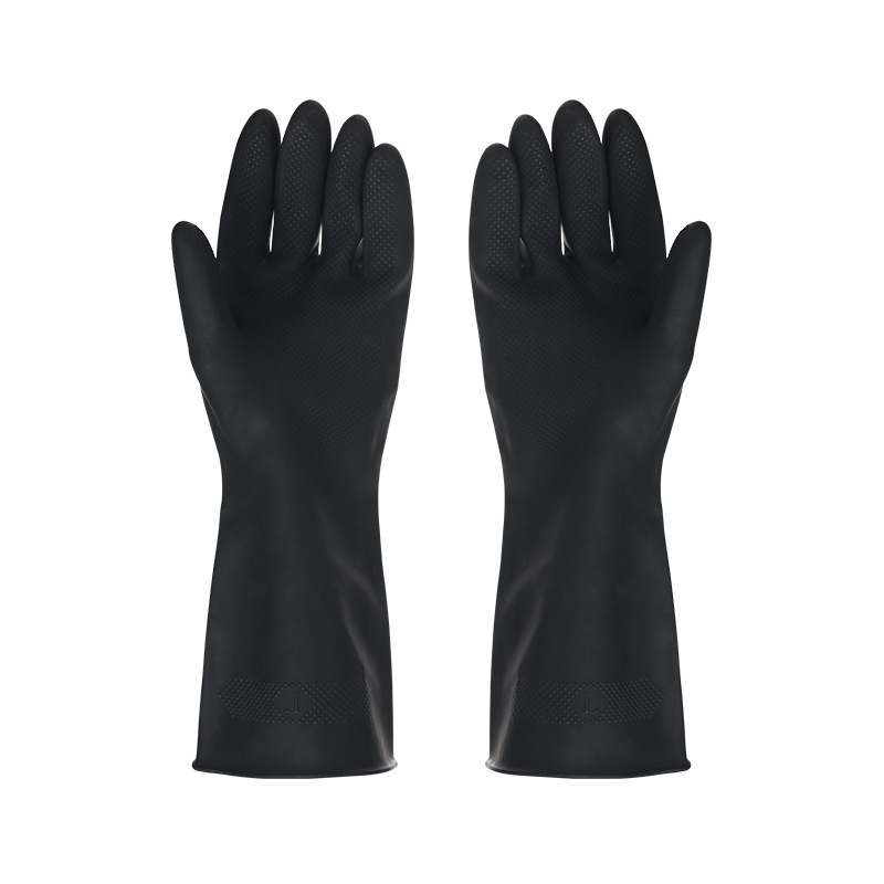 Dish Glove Rubber - Gants Noirs en Caoutchouc pour Lavage