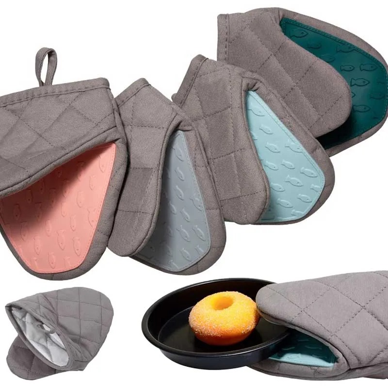 Oven Mitt Silicone - 1 paire de gants de cuisine
