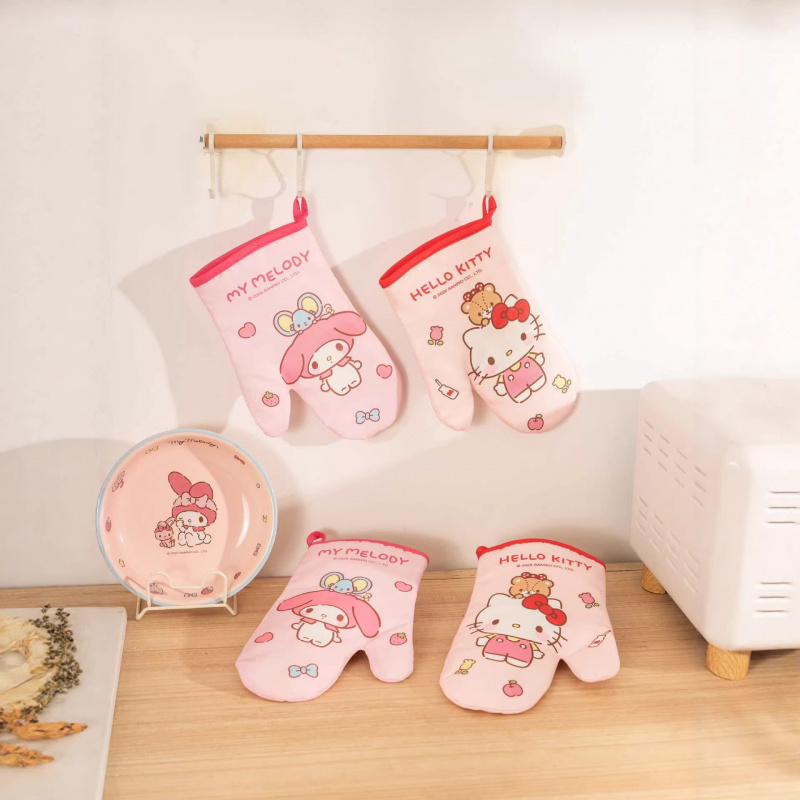 Heat Resistant Glove - Gants en silicone Hello Kitty Kuromi,