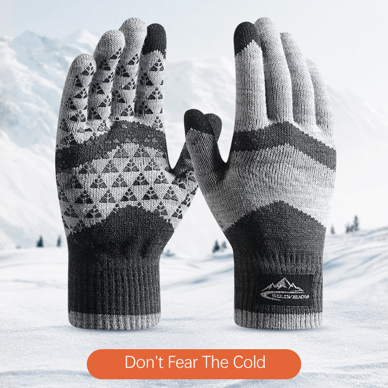 Winter Glove Insulated - Gants d'hiver unisexes en tricot chaud