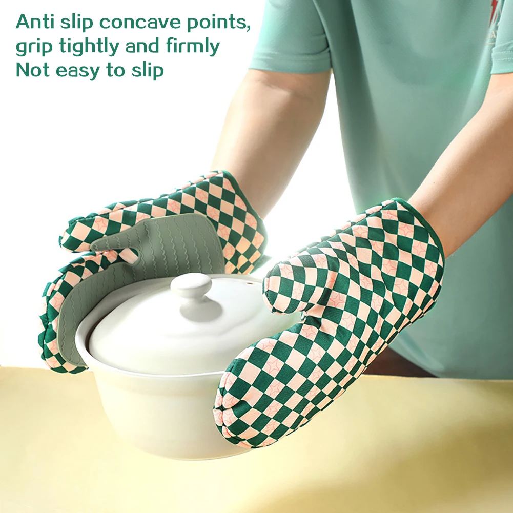 Oven Mitt Silicone - Gants de cuisine en silicone résistants