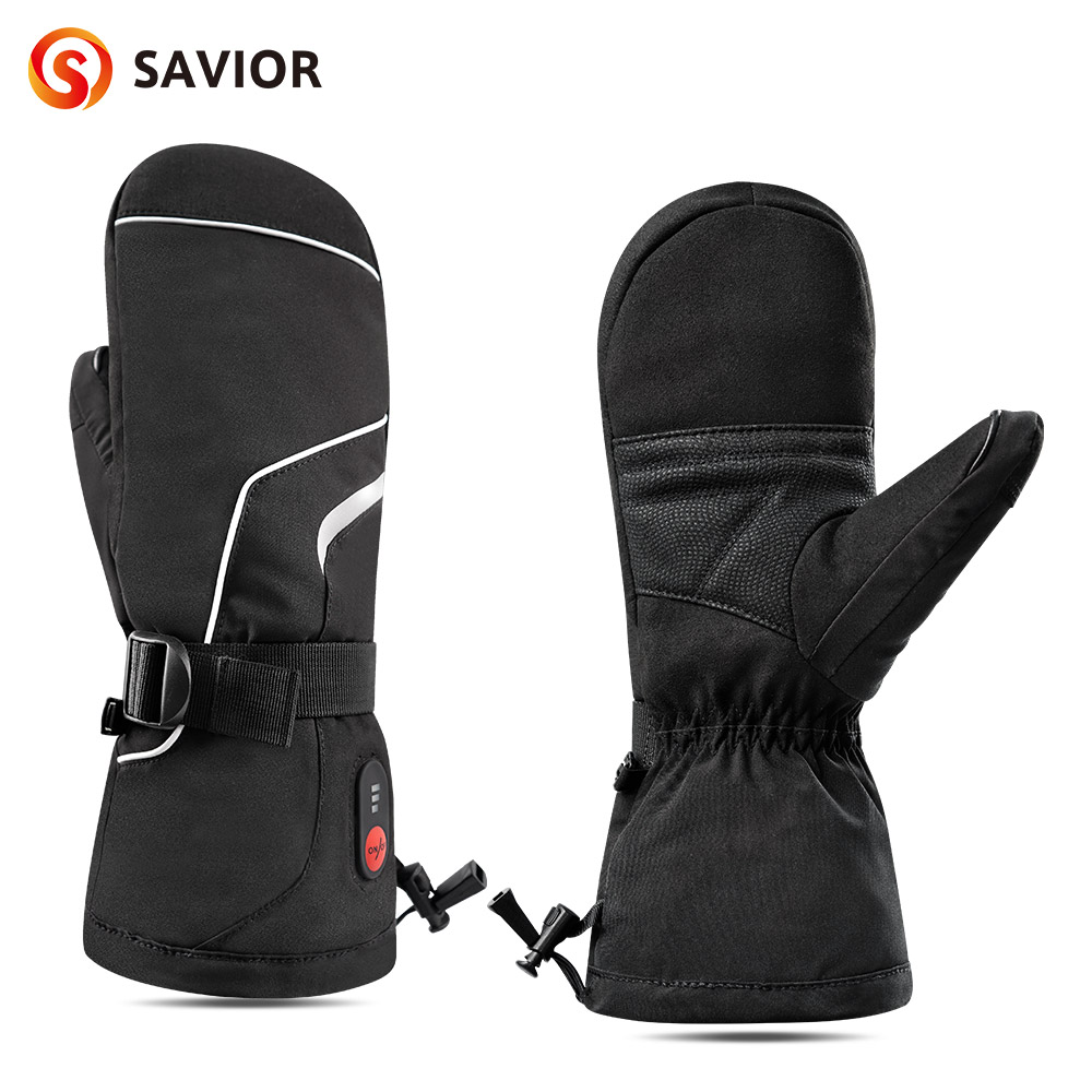 Ski Glove Waterproof - Gants chauffants électriques thermiques en coton,