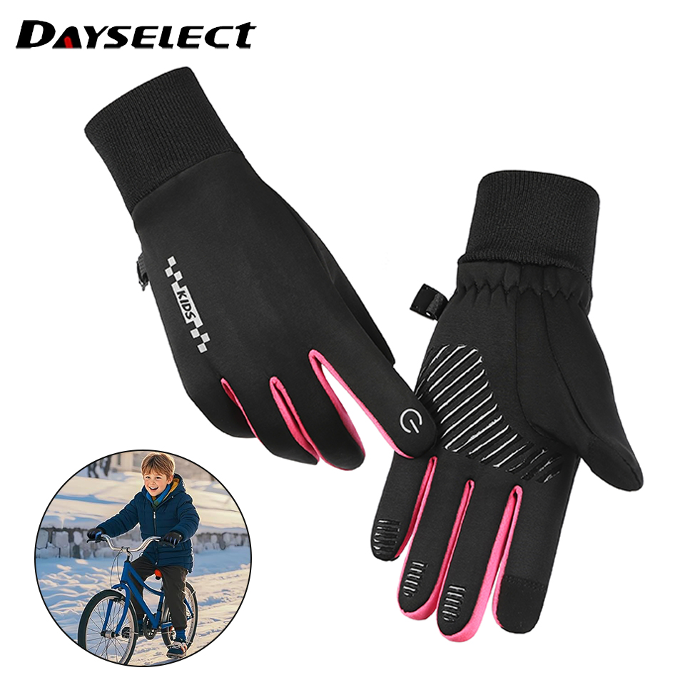 Ski Glove Waterproof - Gants d'hiver pour enfants, rembourrés, vent