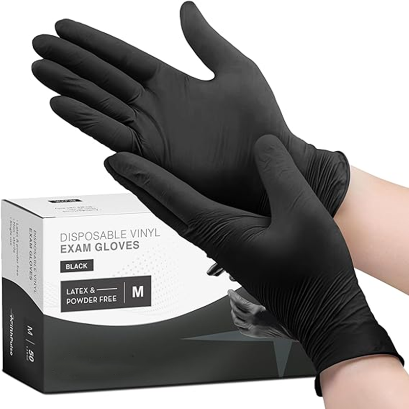 Nitrile Mechanic Glove - Gants jetables en Nitrile, antidérapants, noirs,