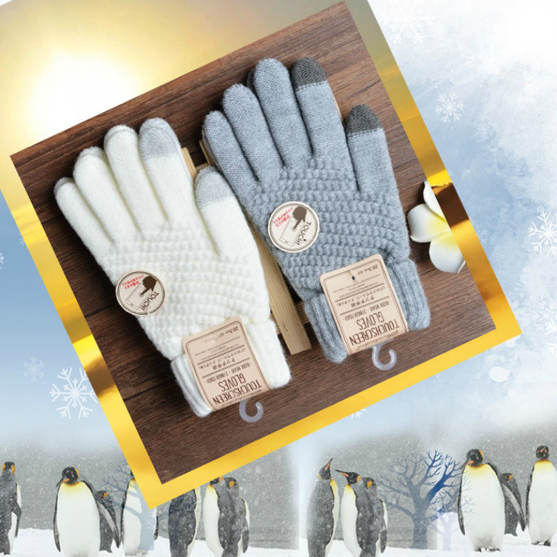 Magic Touch Glove - Gants Double couche en poils de