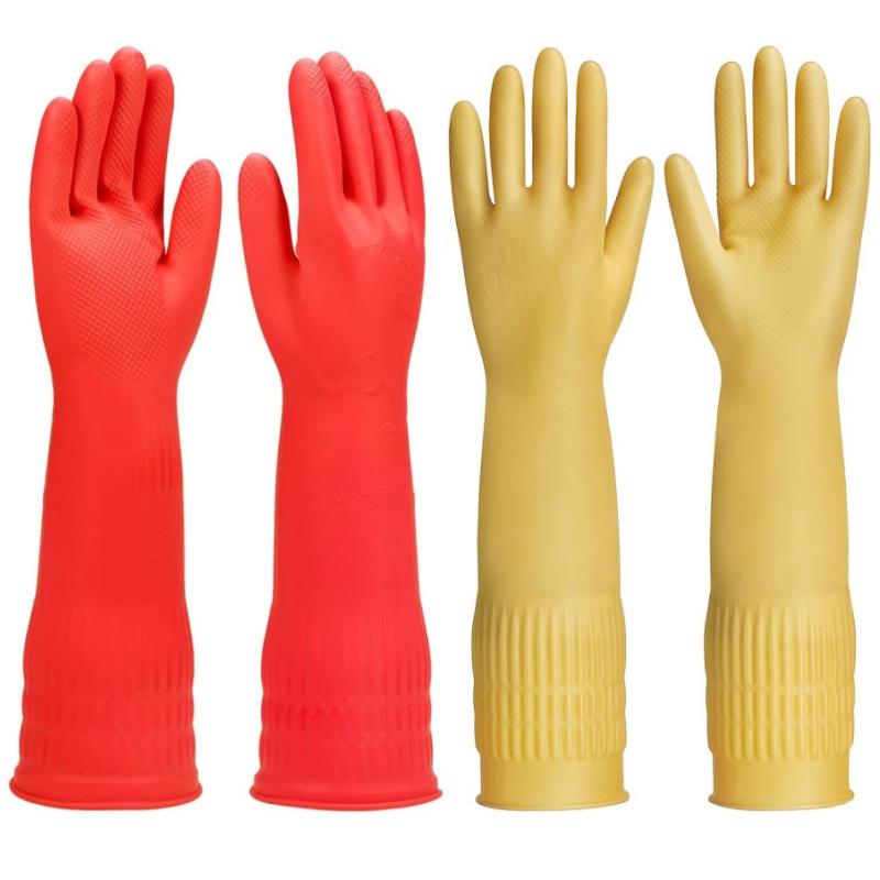 Dish Glove Rubber - Gants de nettoyage en caoutchouc Extra