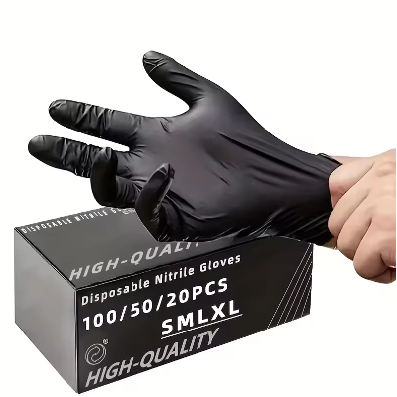Nitrile Mechanic Glove - 100/50/20 pièces gants en Nitrile noir