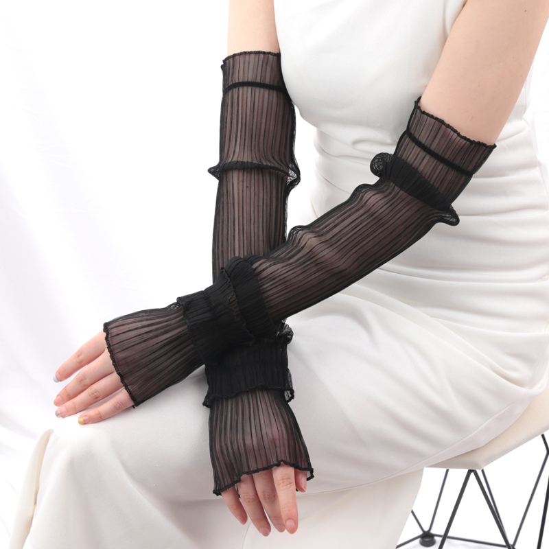 Fingerless Glove Knit - 1 paire de manches longues en