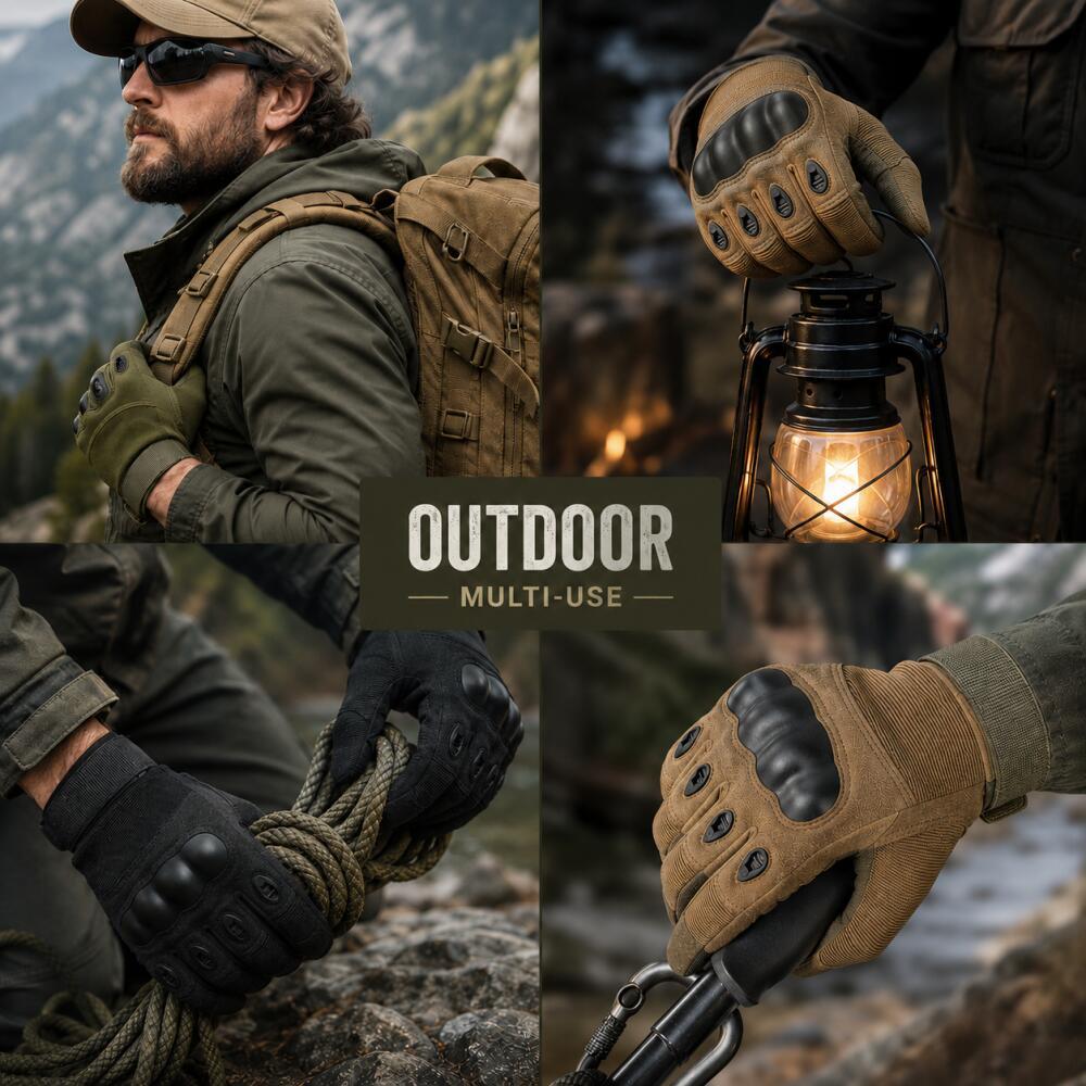 Work Glove Impact - Gants tactiques d'entraînement résistants aux chocs,