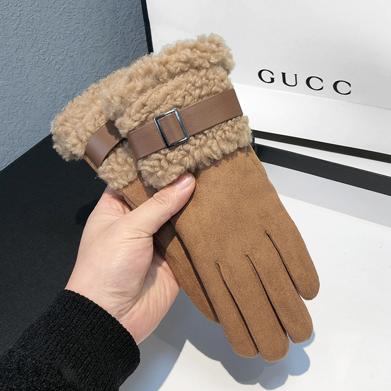 Wool Glove Lined - Gants d'hiver pour femmes, épais, chauds,