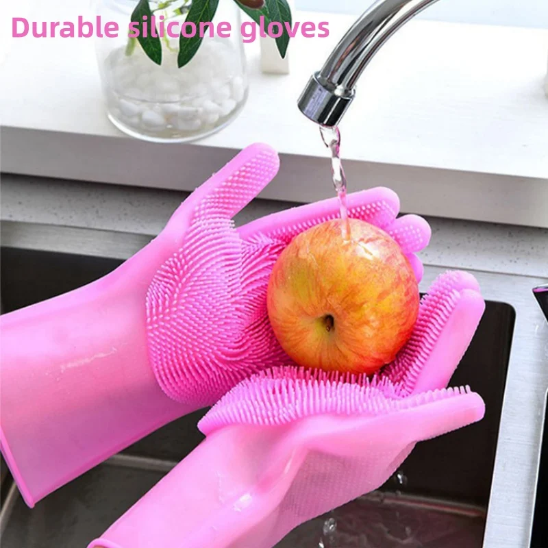 Dish Glove Rubber - Gants en caoutchouc ménagers antidérapants, gants
