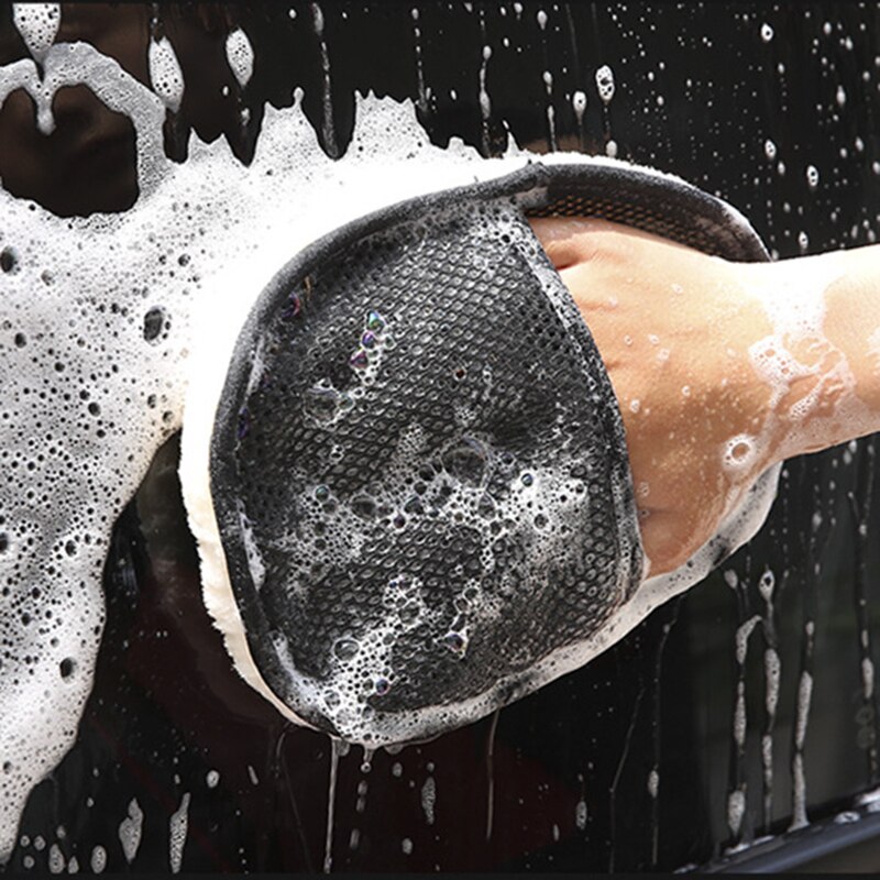 Wool Glove Lined - Gants de lavage de voiture doublés