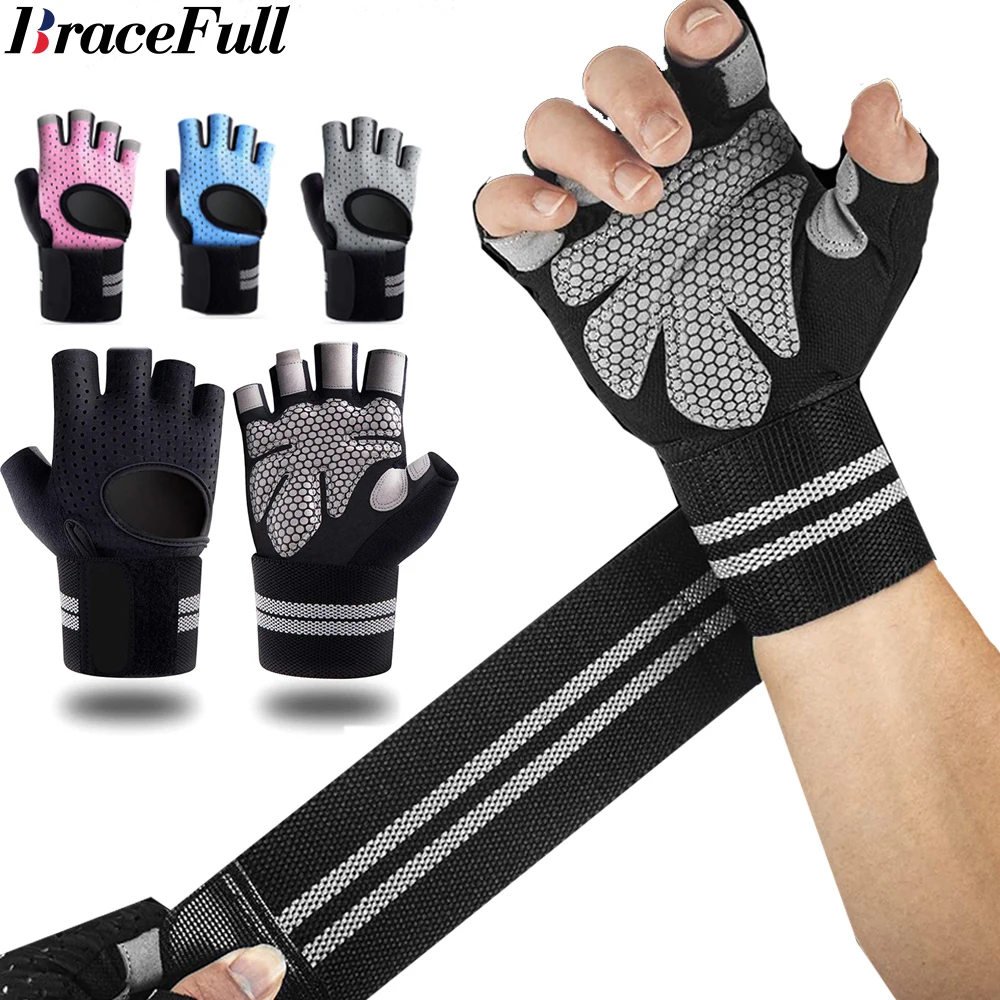 Workout Glove Gym - Gants de fitness demi-doigt avec support