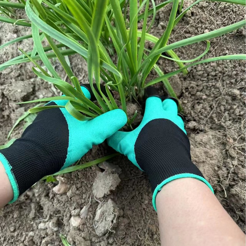 Gardening Glove Waterproof - Gants de jardinage avec griffes intégrées,