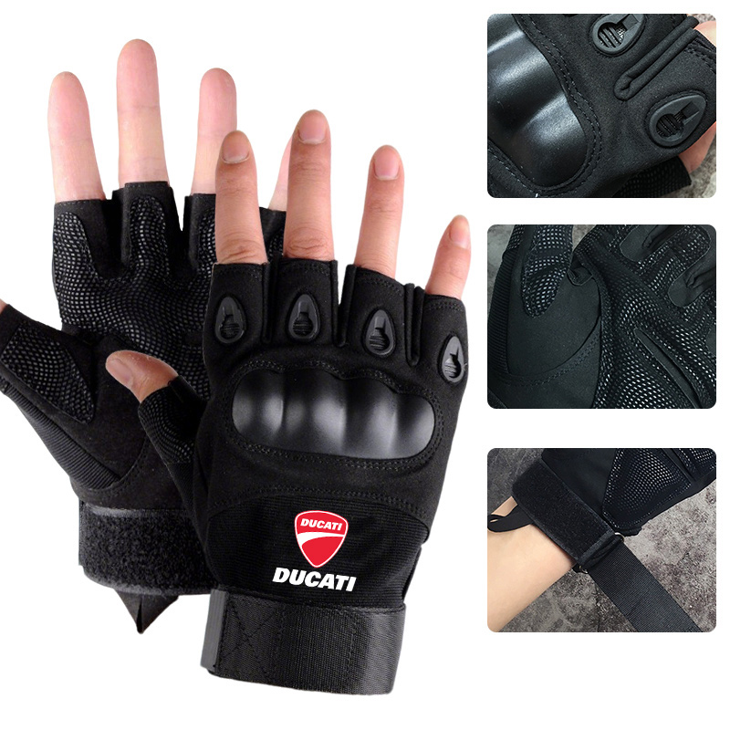 Motorcycle Glove Knuckle - Gants tactiques à demi-doigts avec jointures