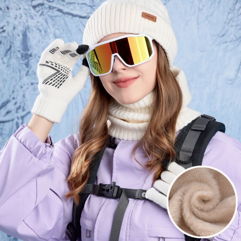 3 pièces randonnée couleur uni - Wool Glove Lined avis et prix