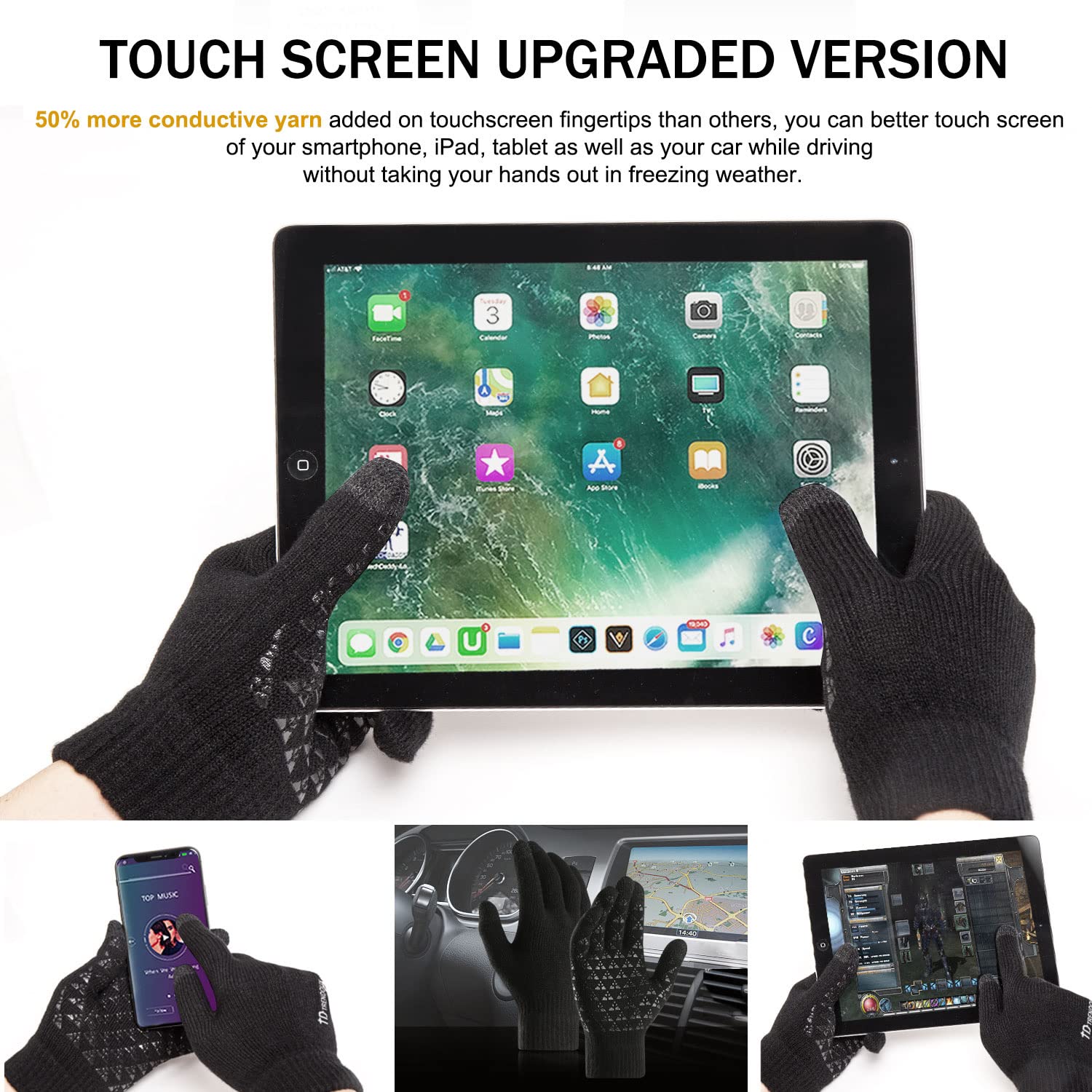 1-5 paires de gants de course  - Magic Touch Glove avis et prix