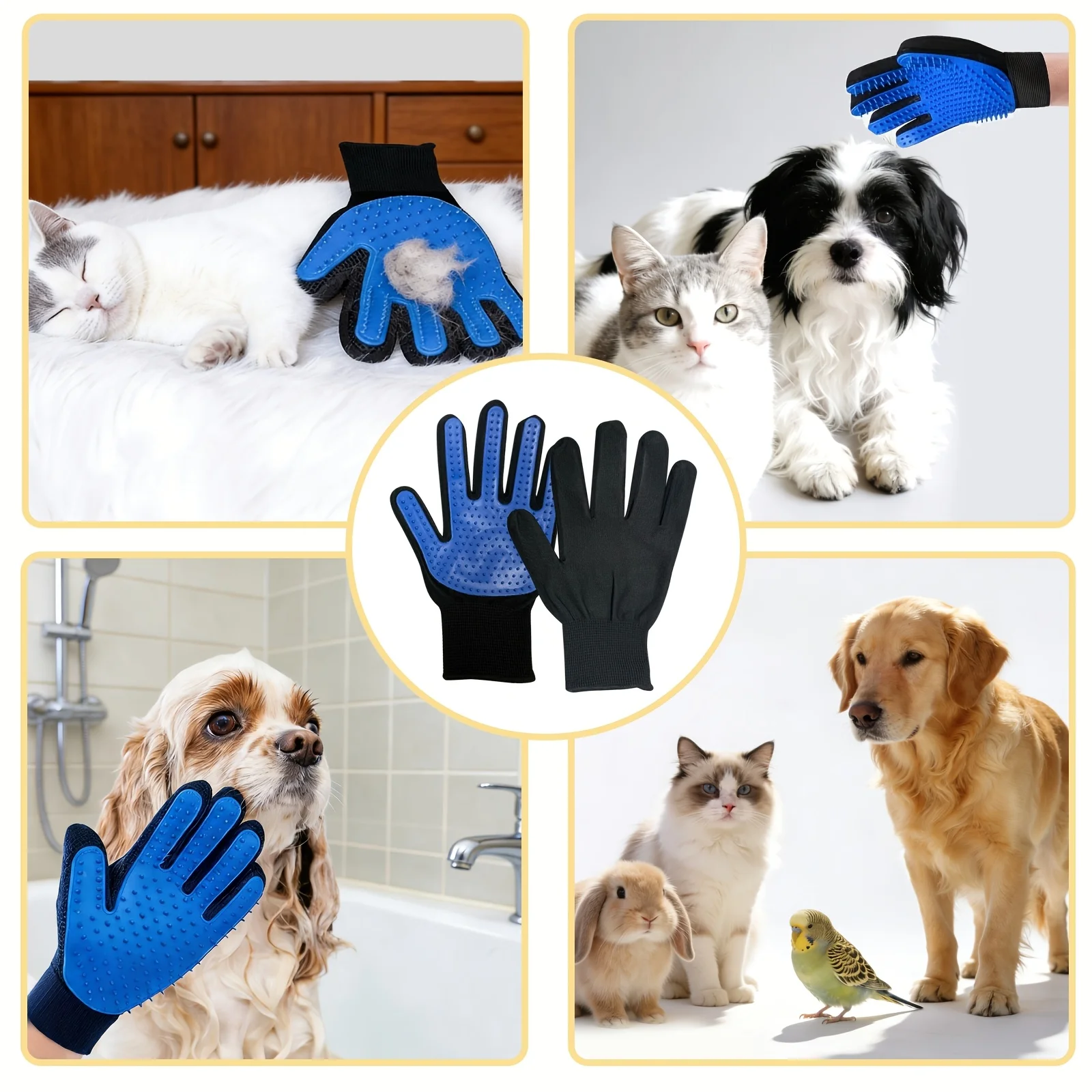 Gants de toilettage pour anima - Rubber Glove Cleaning avis et prix