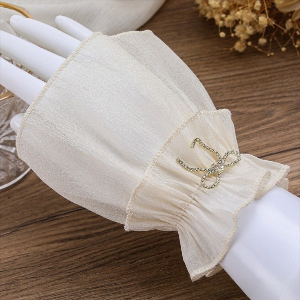 Manchettes plissées froncées a - Fingerless Glove Knit avis et prix