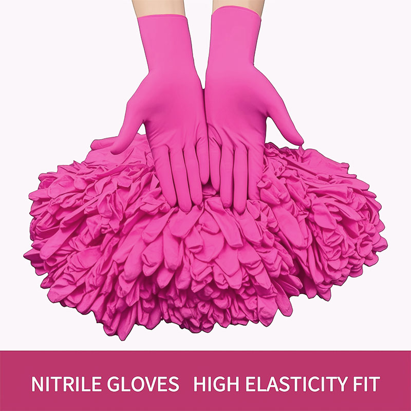 Gants jetables en nitrile rose - Nitrile Mechanic Glove avis et prix