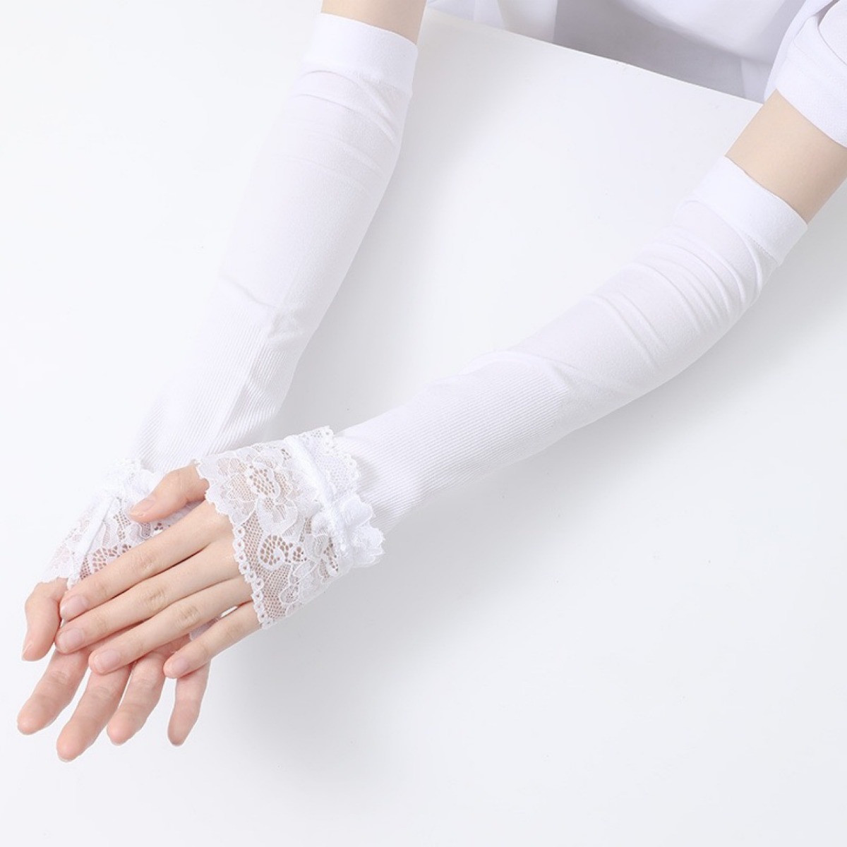 Manchettes longues élastiques  - Fingerless Glove Knit avis et prix