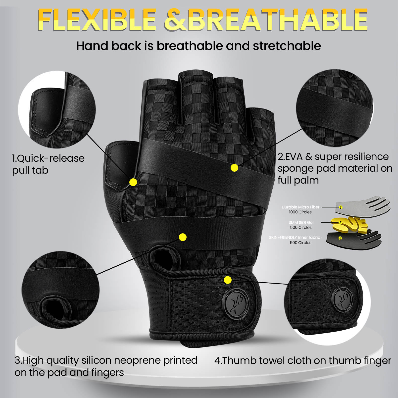 Gants de sport pour hommes, mu - Workout Glove Gym avis et prix