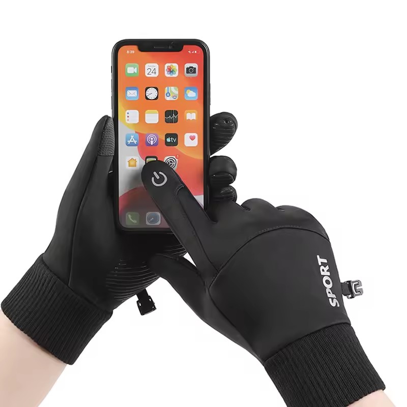 Noir hiver chaud doigts comple - Ski Glove Waterproof avis et prix