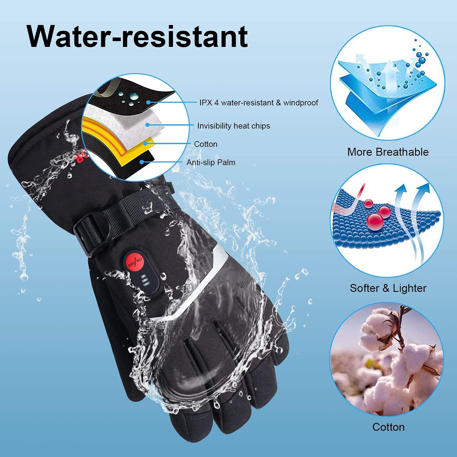 SNOW DEER hiver gants chauffan - Heat Resistant Glove avis et prix