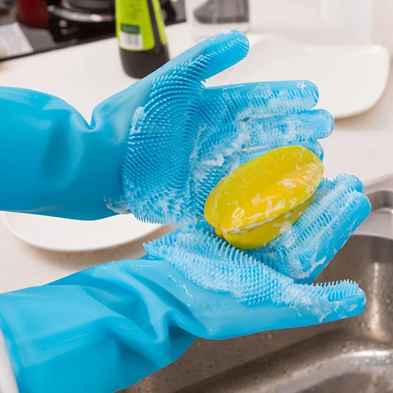 Gants de toilettage multifonct - Rubber Glove Cleaning avis et prix