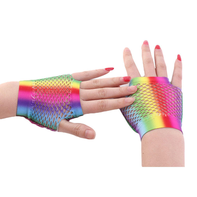 Gants courts en résille pour f - Fingerless Glove Knit avis et prix