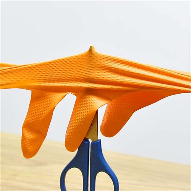 Gants en nitrile orange robust - Nitrile Mechanic Glove avis et prix