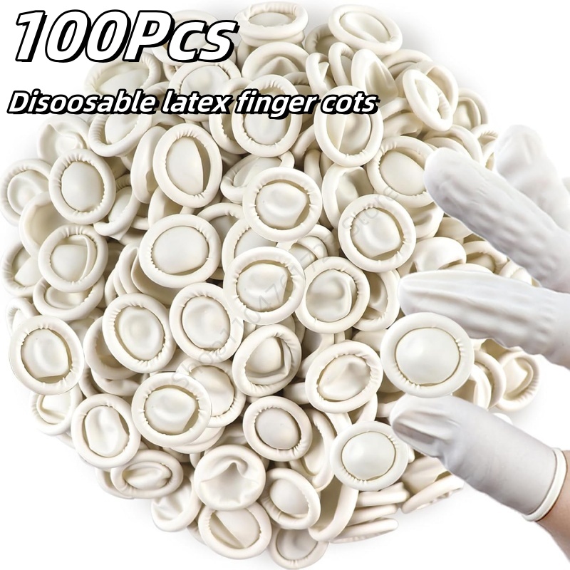 100 Protège-doigts jetables en - Latex Disposable Glove avis et prix