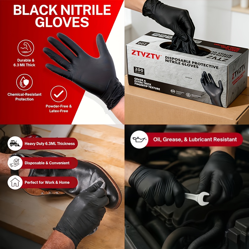 200 pièces par paquet, gants j - Rubber Glove Cleaning avis et prix