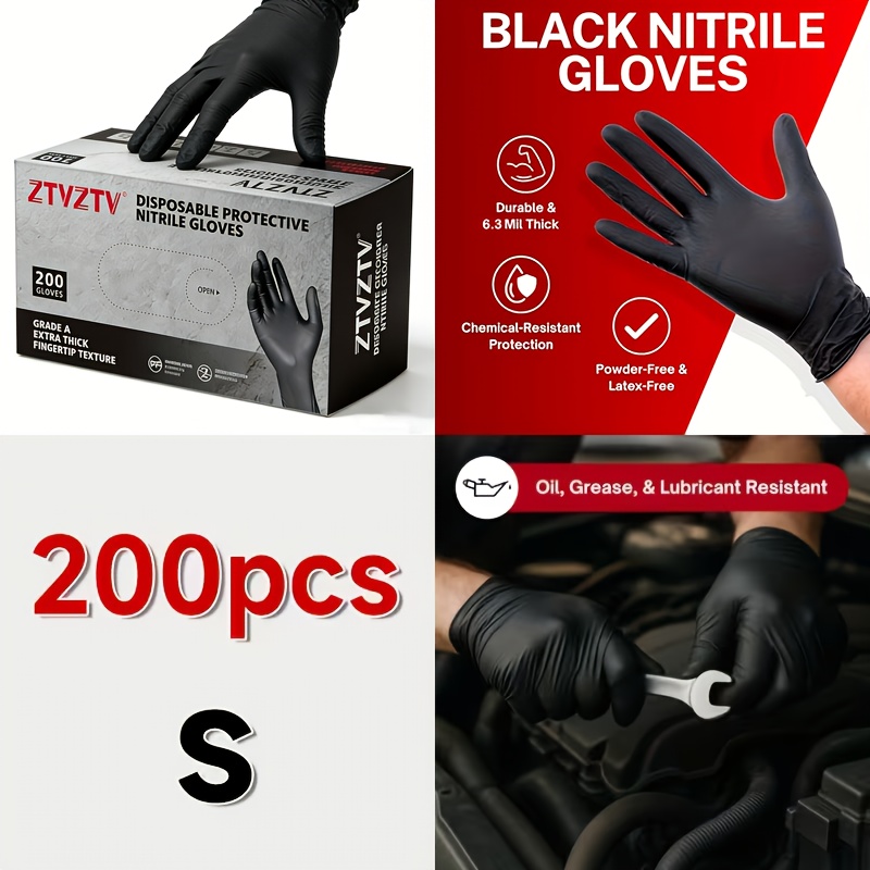 200 pièces par paquet, gants j - Rubber Glove Cleaning avis et prix