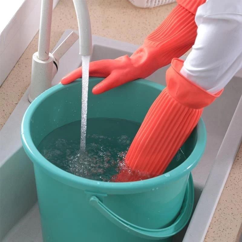 Gants de vaisselle longs en ca - Rubber Glove Cleaning avis et prix