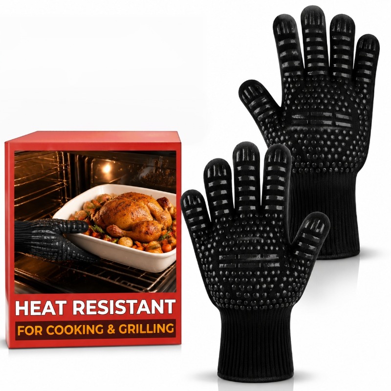 1 pièce/1 paire de gants de ba - Oven Mitt Silicone avis et prix