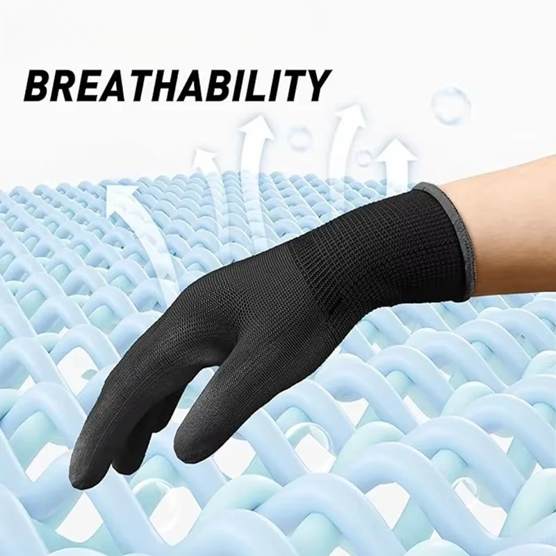 Gants noirs à revêtement PU, a - Nitrile Mechanic Glove avis et prix