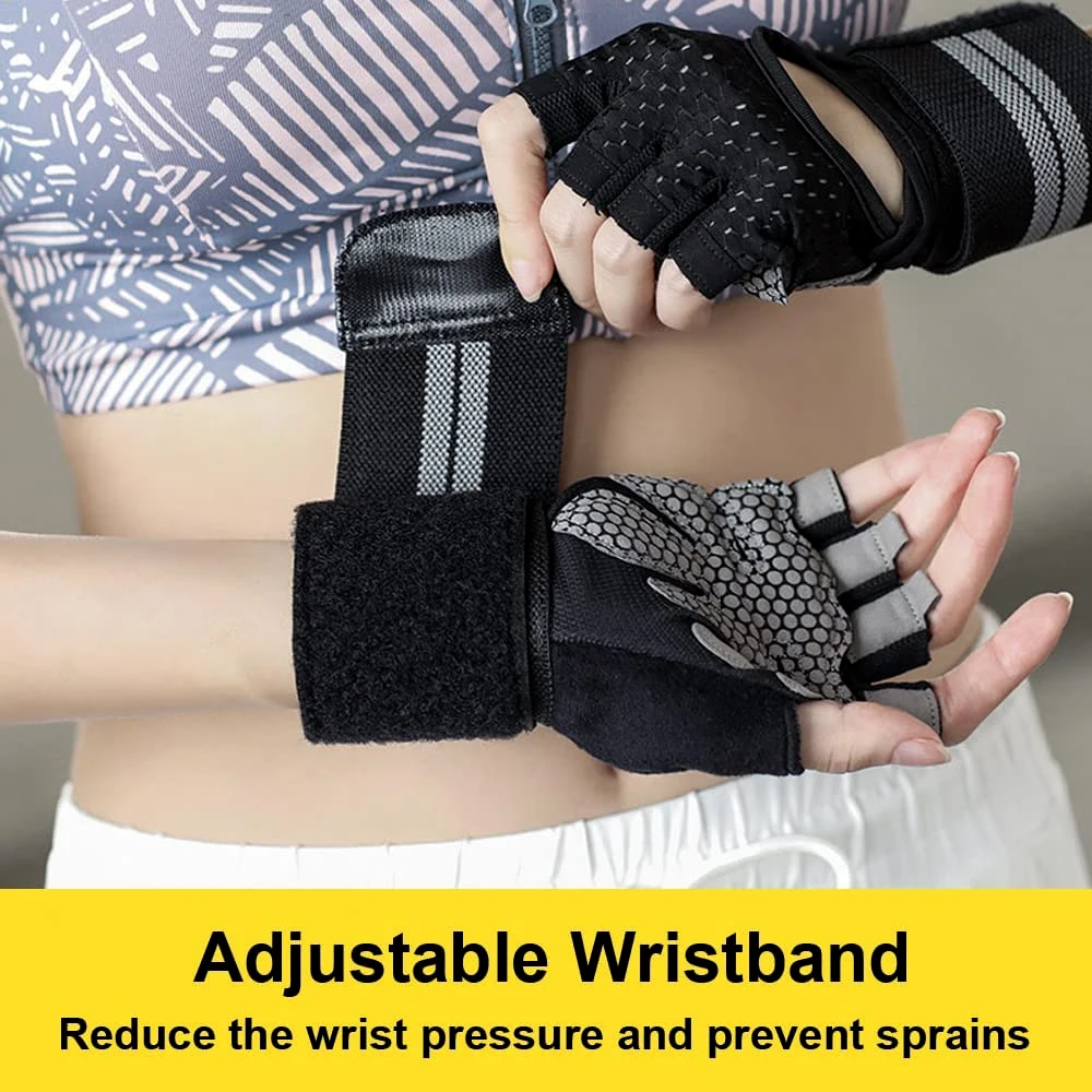 Gants de fitness demi-doigt av - Workout Glove Gym avis et prix
