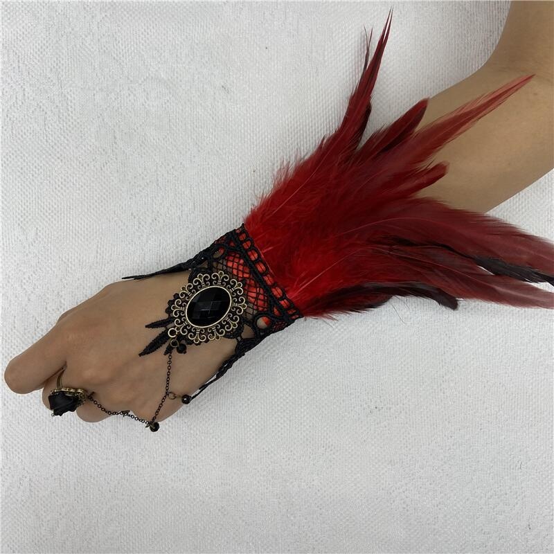 Gants en dentelle de plumes d' - Motorcycle Glove Knuckle avis et prix