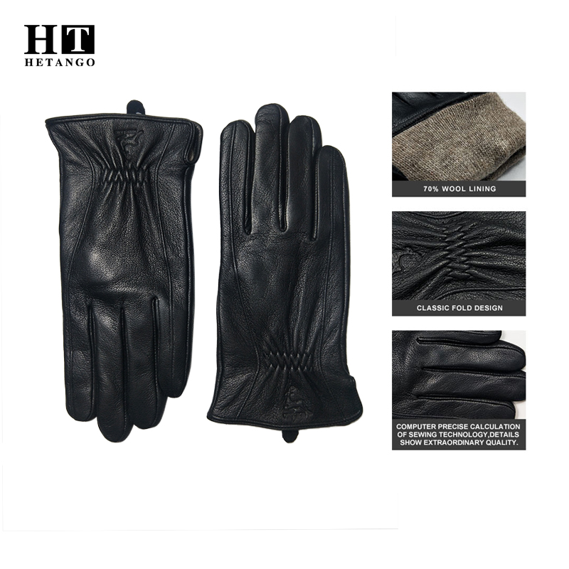    Gants d'hiver en cuir de d - Wool Glove Lined avis et prix