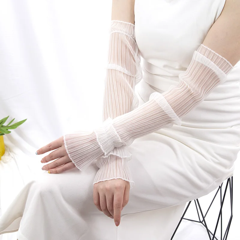 Gants longs d'été sans doigts  - Fingerless Glove Knit avis et prix