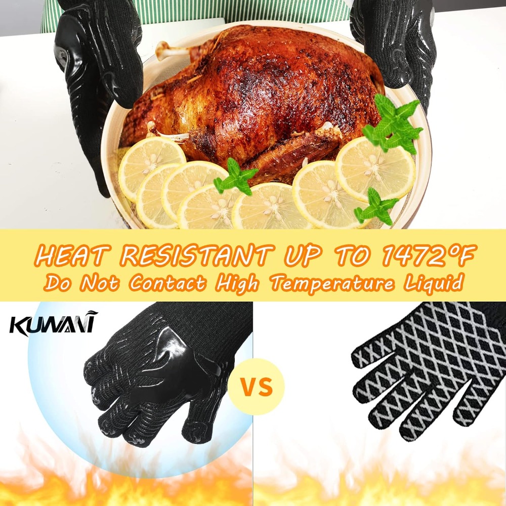 Gants de barbecue, 1472 ° Gant - Heat Resistant Glove avis et prix